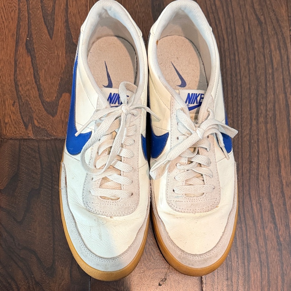 Nike Killshot Cream and Blue Sneakers